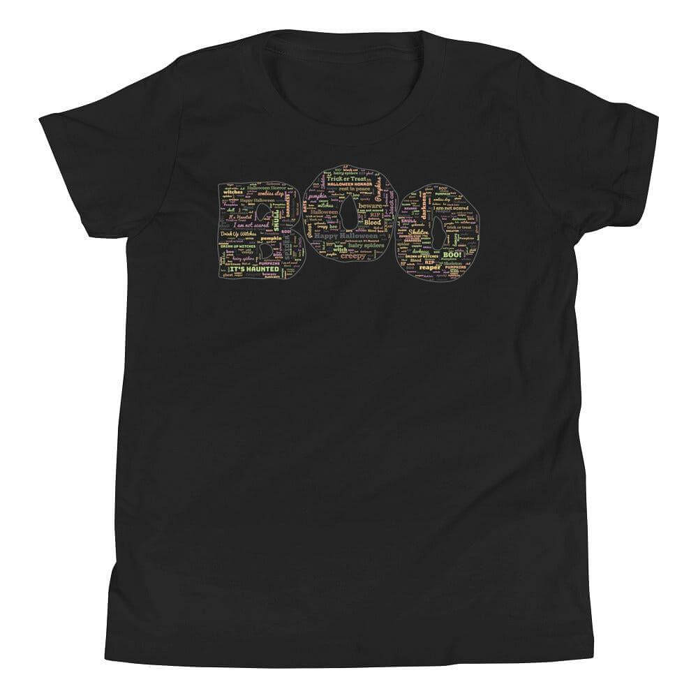 Halloween BOO Word Art Youth Short Sleeve T-Shirt, Clothing T-shirts, $ 27.24, A Moment Of Now™