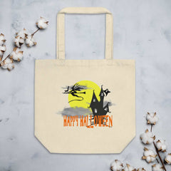 Halloween Haunted Witch House Eco Organic Cotton Tote Bag, Bags, $ 24.95, A Moment Of Now™