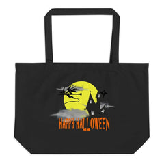 Halloween Haunted Witch House Graphic Large Organic Tote Bag, Bags - Shopping bags, $ 33.90, A Moment Of Now™