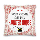 Halloween Spooky Haunted House Decorative Throw Pillow Cushion - Red, Pillow, $ 71.50, A Moment Of Now™