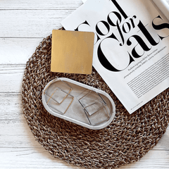 Handmade Minimalist Style Square Concrete Coaster, Coaster, $ 9.00, A Moment Of Now™