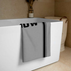 Here and Now Beach Bath Towel - Grey, Towel, $ 42.95, A Moment Of Now™