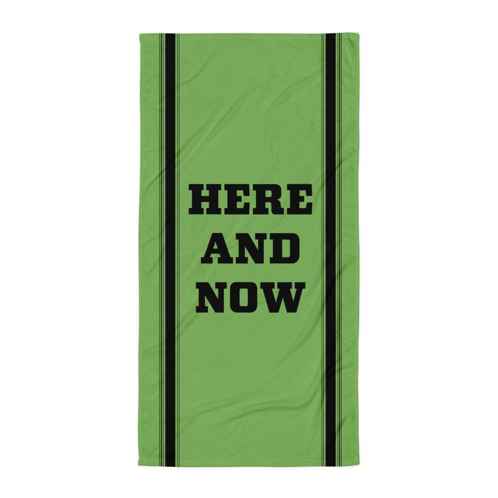 Here and Now Beach Bath Towel - Lime Green, Towel, $ 42.95, A Moment Of Now™