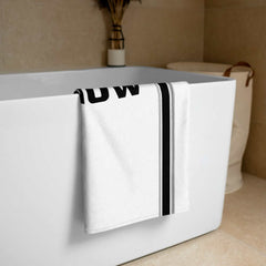 Here and Now Beach Bath Towel - White, Towel, $ 42.95, A Moment Of Now™