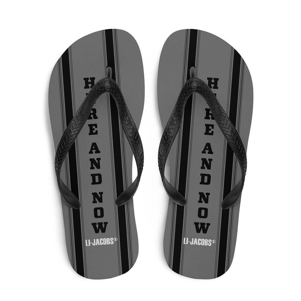Here and Now Unisex Flip-Flops Sandals - Grey, Flip Flops, $ 30.95, A Moment Of Now™