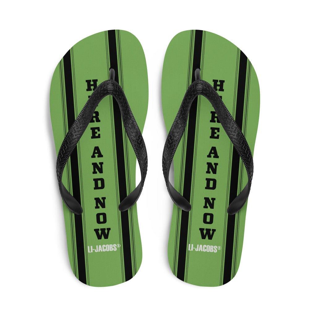 Here and Now Unisex Flip-Flops Sandals - Lime Green, Flip Flops, $ 30.95, A Moment Of Now™