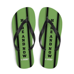 Here and Now Unisex Flip-Flops Sandals - Lime Green, Flip Flops, $ 30.95, A Moment Of Now™