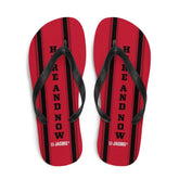 Here and Now Unisex Flip-Flops Sandals - Red, Flip Flops, $ 30.95, A Moment Of Now™