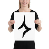 Human In Oracle Bone Script Form Matte Paper Poster, Poster, $ 26.00, A Moment Of Now™