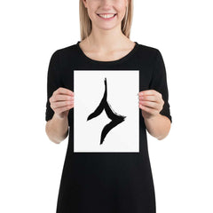 Human In Oracle Bone Script Form Matte Paper Poster, Poster, $ 22.00, A Moment Of Now™