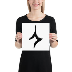 Human In Oracle Bone Script Form Matte Paper Poster, Poster, $ 23.00, A Moment Of Now™