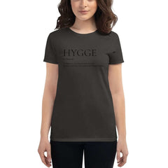 Hygge A Danish Way of Cozy Living Lifestyle Women's Short Sleeve Classic Fit T-shirt, Clothing T-shirts, $ 35.00, A Moment Of Now™