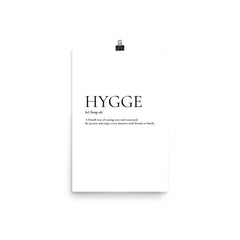 Hygge A Danish Way Of Living Matte Paper Printed Poster, Poster, $ 26.50, A Moment Of Now™