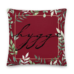 Hygge Lifestyle Forever Green Decorative Throw Pillow Cushion - Red, Pillow, $ 71.50, A Moment Of Now™