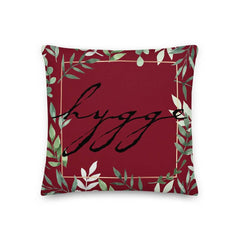 Hygge Lifestyle Forever Green Decorative Throw Pillow Cushion - Red, Pillow, $ 64.50, A Moment Of Now™