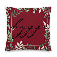 Hygge Lifestyle Forever Green Decorative Throw Pillow Cushion - Red, Pillow, $ 64.50, A Moment Of Now™