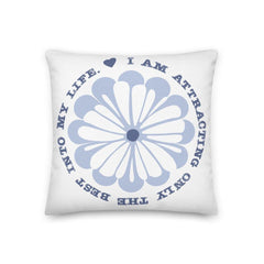 I am Attracting Only The Best Into My Life Affirmation Decorative Throw Pillow Cushion, Throw Pillow, $ 64.50, A Moment Of Now™