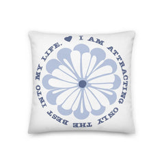 I am Attracting Only The Best Into My Life Affirmation Decorative Throw Pillow Cushion, Throw Pillow, $ 64.50, A Moment Of Now™