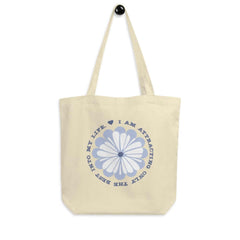 I Am Attracting Only The Best Into My Life Eco Organic Tote Shopping Grocery Bag, Bags - Shopping bags, $ 42.00, A Moment Of Now™
