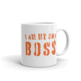 I am My Own Boss Lifestyle Statement Inspirational Quote Coffee Tea Cup Mug, Mug, $ 17.50, A Moment Of Now™