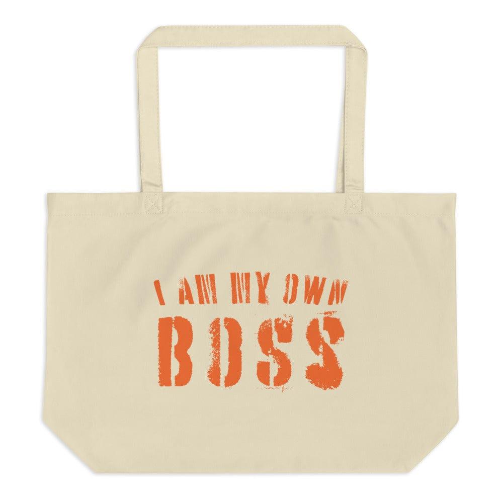 I Am My Own Boss Lifestyle Statement Large Organic Tote Shopper Bag, Bags - Shopping bags, $ 39.50, A Moment Of Now™