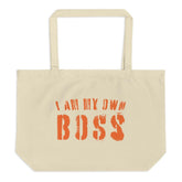 I Am My Own Boss Lifestyle Statement Large Organic Tote Shopper Bag, Bags - Shopping bags, $ 39.50, A Moment Of Now™