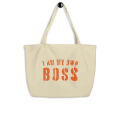 I Am My Own Boss Lifestyle Statement Large Organic Tote Shopper Bag, Bags - Shopping bags, $ 39.50, A Moment Of Now™