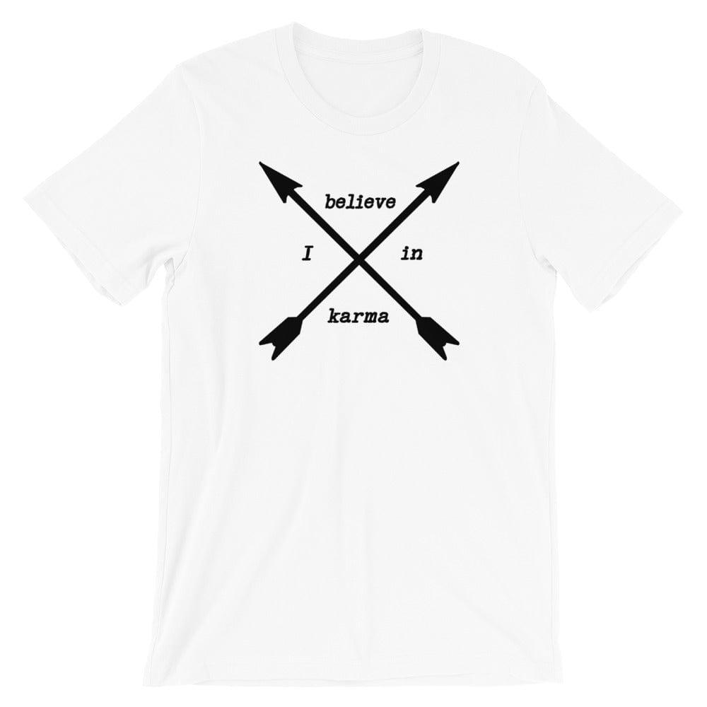 I Believe In Karma Statement Short-Sleeve Unisex T-Shirt, Clothing T-shirts, $ 29.44, A Moment Of Now™