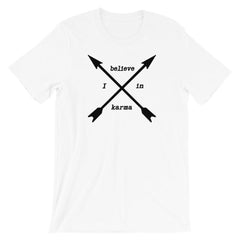 I Believe In Karma Statement Short-Sleeve Unisex T-Shirt, Clothing T-shirts, $ 29.44, A Moment Of Now™