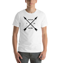 I Believe In Karma Statement Short-Sleeve Unisex T-Shirt, Clothing T-shirts, $ 29.44, A Moment Of Now™