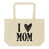 I Heart Mom I Love Mom Mother's Day Large Organic Tote Bag, Totes, $ 29.00, A Moment Of Now™