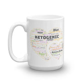 Keto Ketogenic Diet Heart Shape Word Cloud Art Coffee Tea Mug Cup, Mugs, $ 24.50, A Moment Of Now™