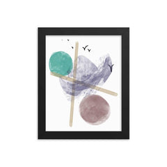 Kyler Abstract Shapes Geometric Illustration Wall Decor Matte Poster, Poster, $ 33.00, A Moment Of Now™