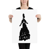 Lady Charlotte Minimalist Abstract Digital Wall Art Decor Matte Poster, Poster, $ 32.50, A Moment Of Now™