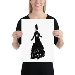 Lady Charlotte Minimalist Abstract Digital Wall Art Decor Matte Poster, Poster, $ 27.50, A Moment Of Now™
