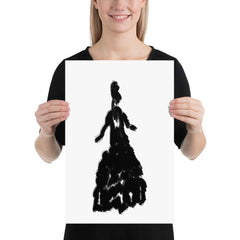 Lady Charlotte Minimalist Abstract Digital Wall Art Decor Matte Poster, Poster, $ 29.00, A Moment Of Now™