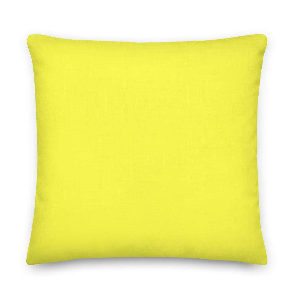 Lemon Yellow Decorative Throw Pillow | Bright Citrus Cheerful Decor, Throw Pillows, $ 71.50, A Moment Of Now™