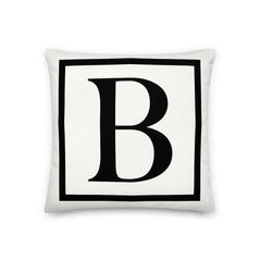 Letter B Border Monogram Decorative Throw Pillow, Pillow, $ 64.50, A Moment Of Now™