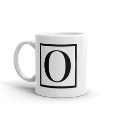 Letter O Border Monogram Coffee Tea Cup Mug, Mug, $ 17.50, A Moment Of Now™
