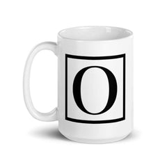 Letter O Border Monogram Coffee Tea Cup Mug, Mug, $ 17.50, A Moment Of Now™