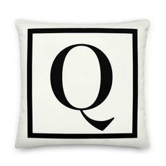 Letter O Border Monogram Decorative Throw Pillow Cushion, Pillow, $ 64.50, A Moment Of Now™