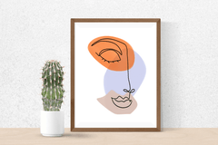 Linda Abstract Line Art Woman Face Matte Poster, Poster, $ 33.00, A Moment Of Now™