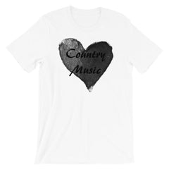 Love Country Music Black Short-Sleeve Unisex T-Shirt, Clothing T-shirts, $ 30.44, A Moment Of Now™
