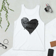 Love Country Music Black Unisex Tank Top, Clothing T-shirts, $ 33.44, A Moment Of Now™