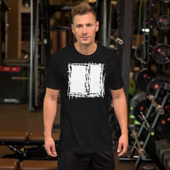 Lucina Black Abstract Scribble Short-Sleeve Unisex T-Shirt, Clothing T-shirts, $ 39.00, A Moment Of Now™