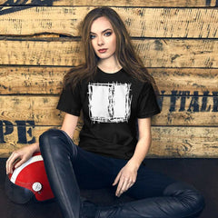 Lucina Black Abstract Scribble Short-Sleeve Unisex T-Shirt, Clothing T-shirts, $ 39.00, A Moment Of Now™