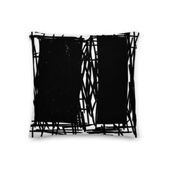 Lucina Black White Scribble Art Decorative Throw Pillow Cushion, Pillow, $ 64.50, A Moment Of Now™