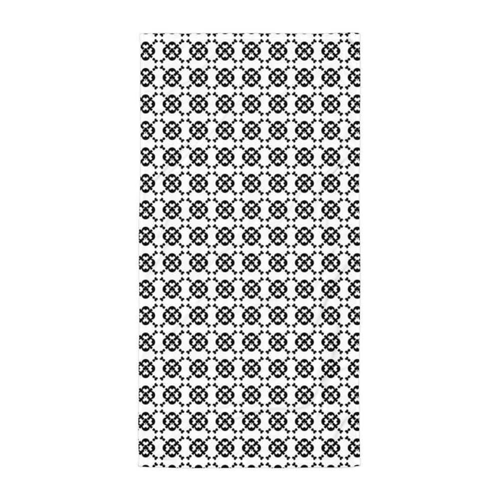 Minimal Club Pattern Black on White Beach Bath Towel, Towel, $ 42.50, A Moment Of Now™
