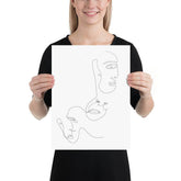 Minimal Line Art - Faces Matte Poster, Poster, $ 33.00, A Moment Of Now™