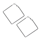 Minimalist Square Stainless Steel Hoop Earrings in Silver or Gold, Earrings, $ 7.99, A Moment Of Now™